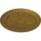 Ekena Millwork Raymond Ceiling Medallion (Fits Canopies up to 5 3/8"), Hand-Painted Gold, 18"OD x 1 1/4"P CM18RA2GLS - alternate 3